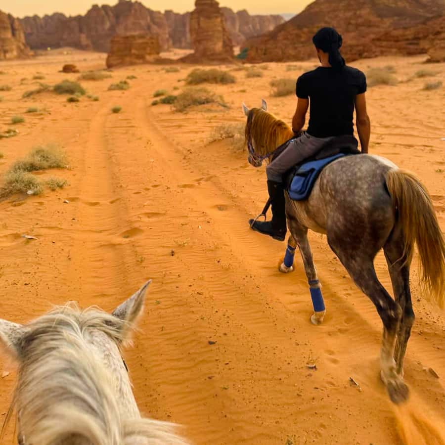 Al-Ula: Guided Horse Riding - The final hour and the pace of the day