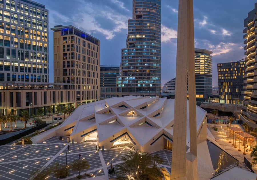Architectural Wonders of KAFD, An Iconic Destination - KAFD Mosque and the desert rose design