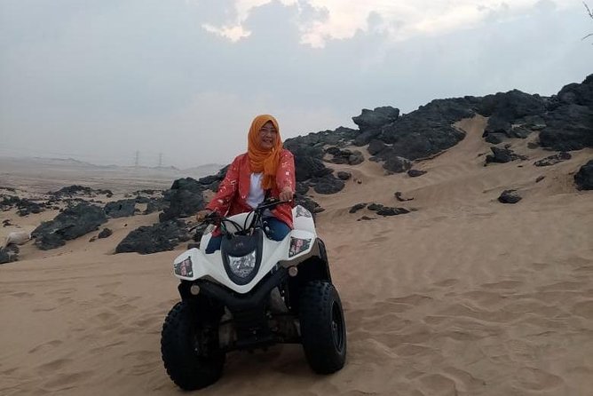 Dune Bashing Desert Safari Trip - Quad bikes and the camp games