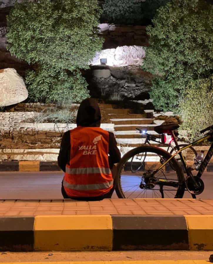 Evening Bike Tour in Wadi Hanifah - Setting out on the two-hour ride