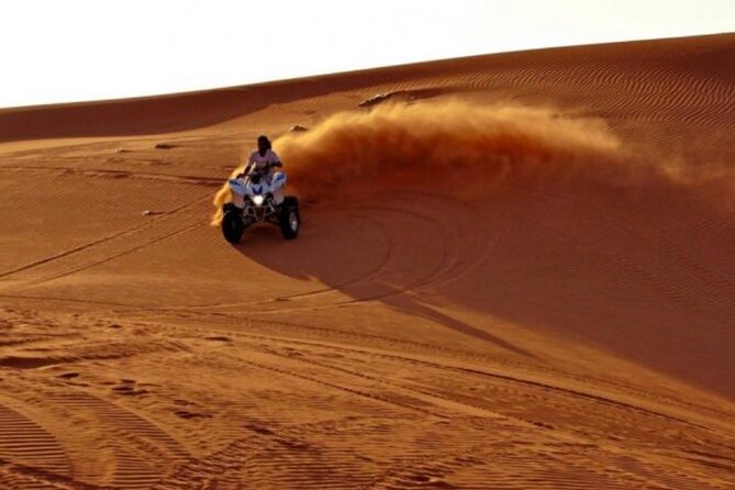 Red Sand Dunes Tour with Camel Ride ,Quad Biking, Heritage House - Sunset on the red sand